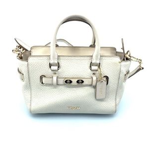 Coach white crossbody bag